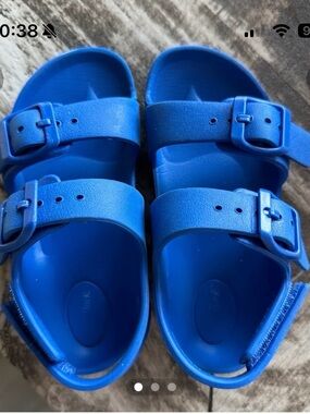 Cat & Jack Royal Blue Double Buckle Kids Sandals